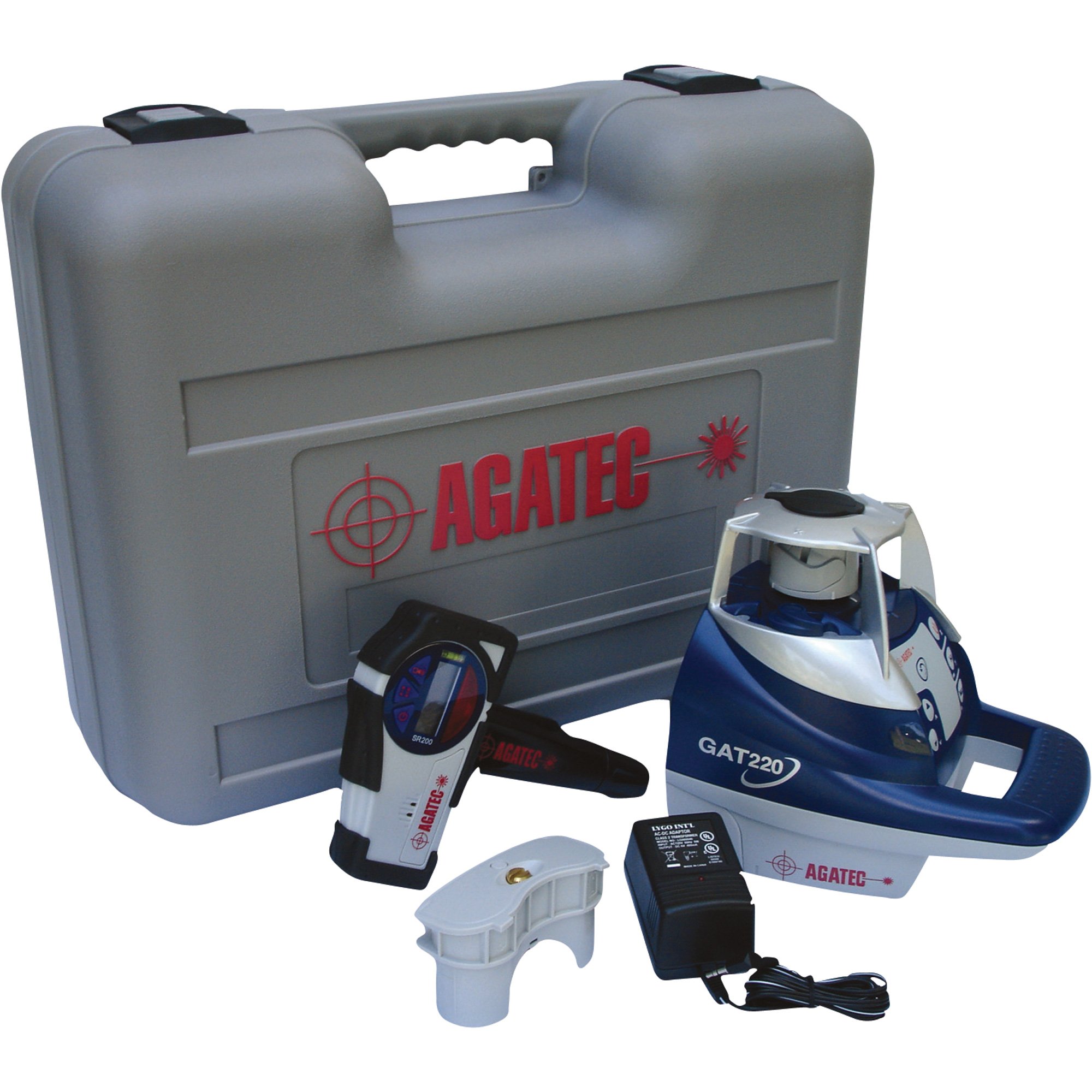 Agatec Self-Leveling Horizontal Rotary Laser Level with Dual Manual Grade, Model# 220 GC